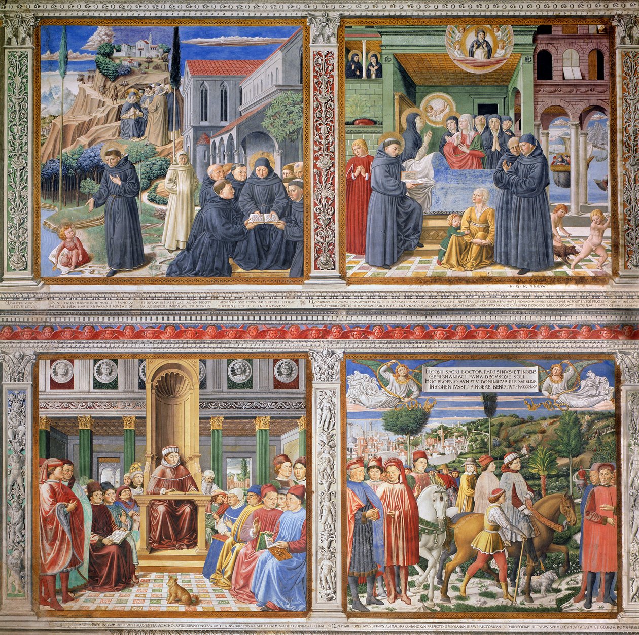 Épisodes de la vie de Saint Augustin, 1463-65 - Benozzo di Lese di Sandro Gozzoli