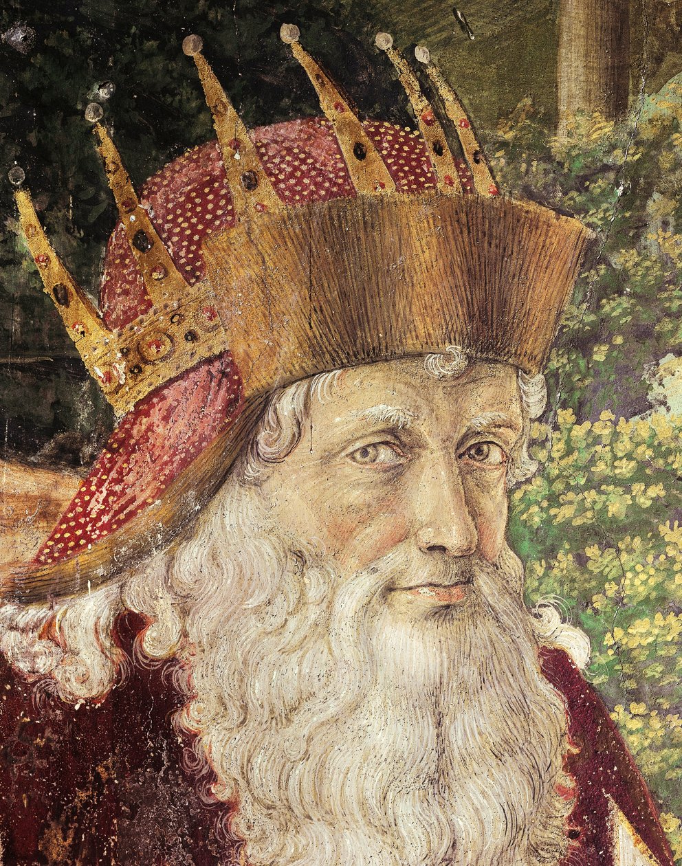 Procession des Mages par Benozzo Gozzoli (1420-1497), fresque. Détail. Chapelle du Palazzo Medici Riccardi, Florence. - Benozzo di Lese di Sandro Gozzoli