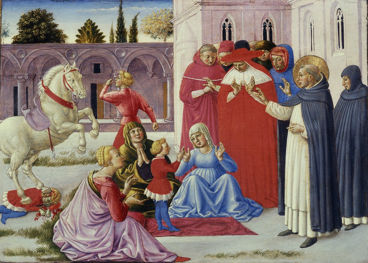 Saint Dominique ressuscite Napoléon Orsini - Benozzo di Lese di Sandro Gozzoli