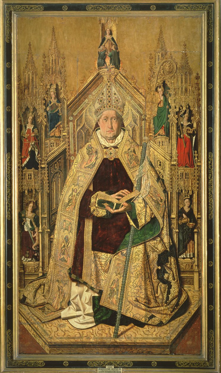 Saint Dominique intronisé abbé de Silos, 1474 - Bartolomé Bermejo