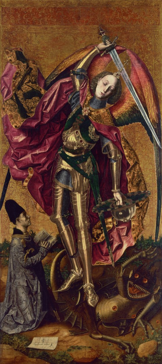 Saint Michel et le Dragon - Bartolomé Bermejo