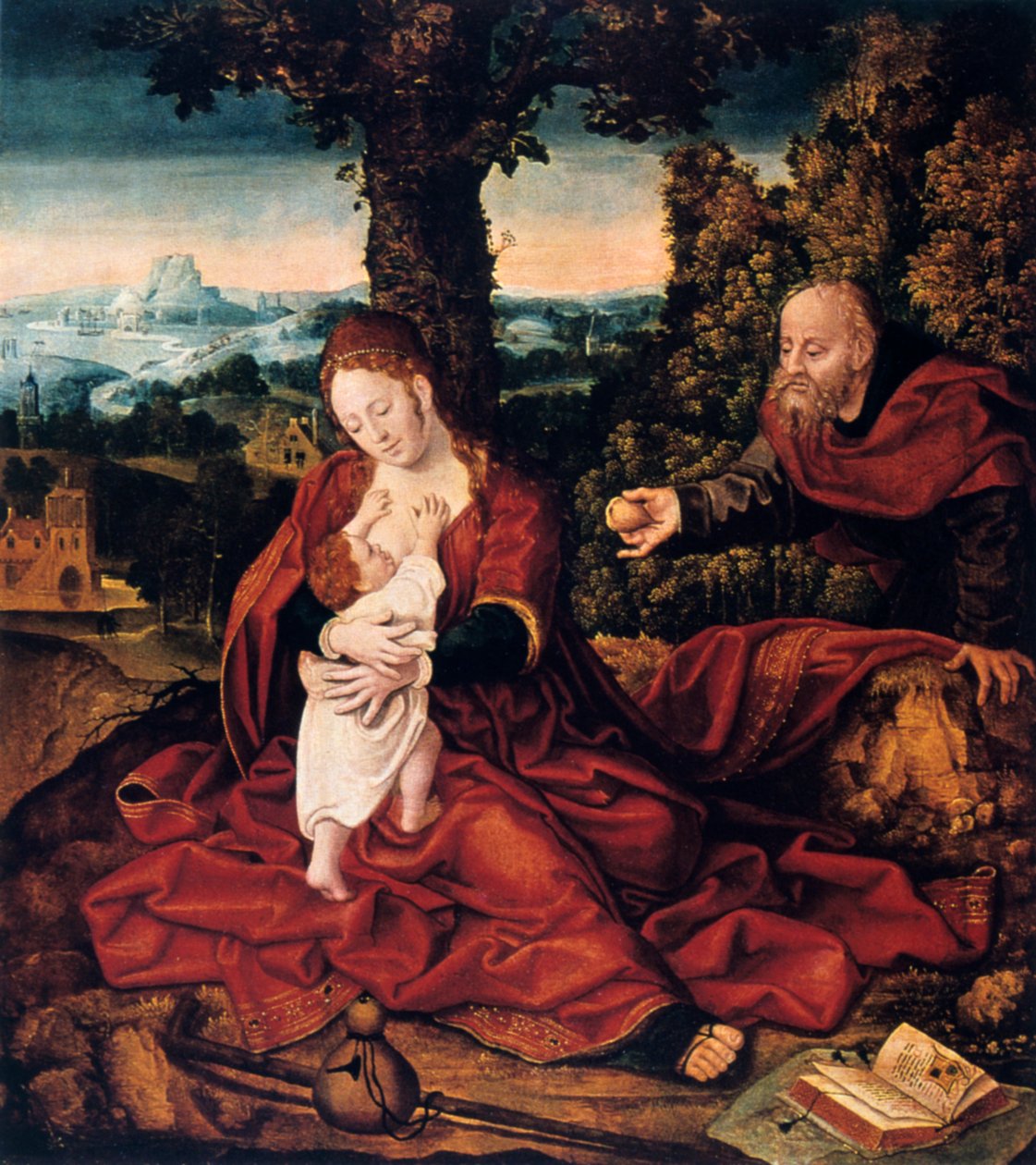 Le Repos pendant la fuite en Égypte, XVIe siècle - Bernard van Orley