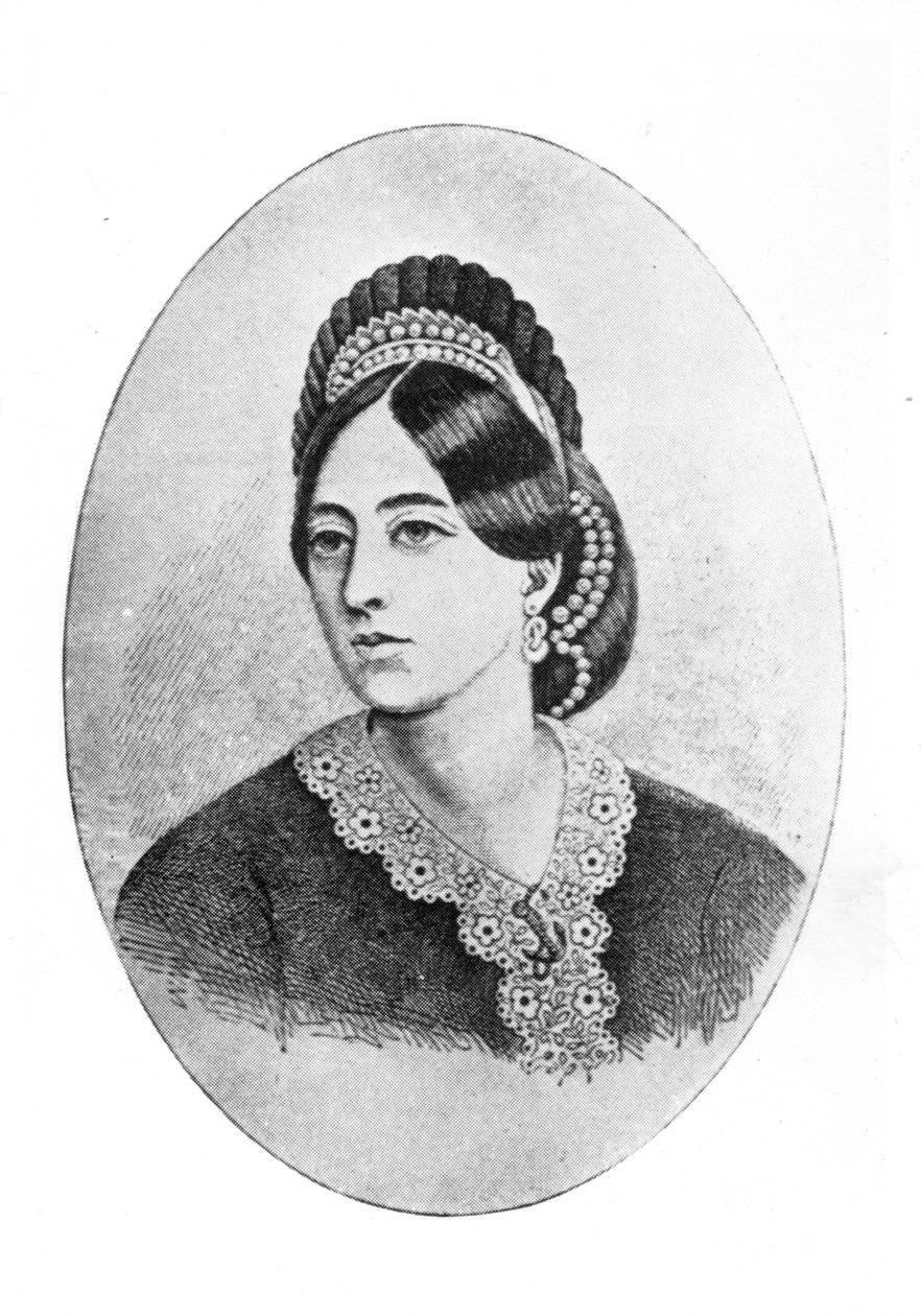 Portrait de Jane Francesca Agnes Wilde, gravé par W.M. Oldham - Bernard Mulrenin