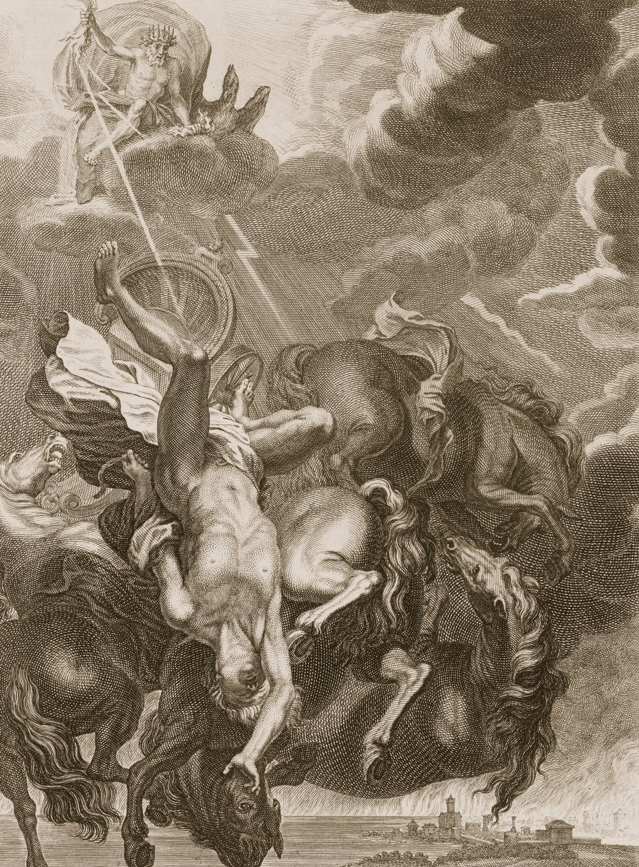 Phaéton frappé par la foudre de Jupiter, 1731 - Bernard Picart