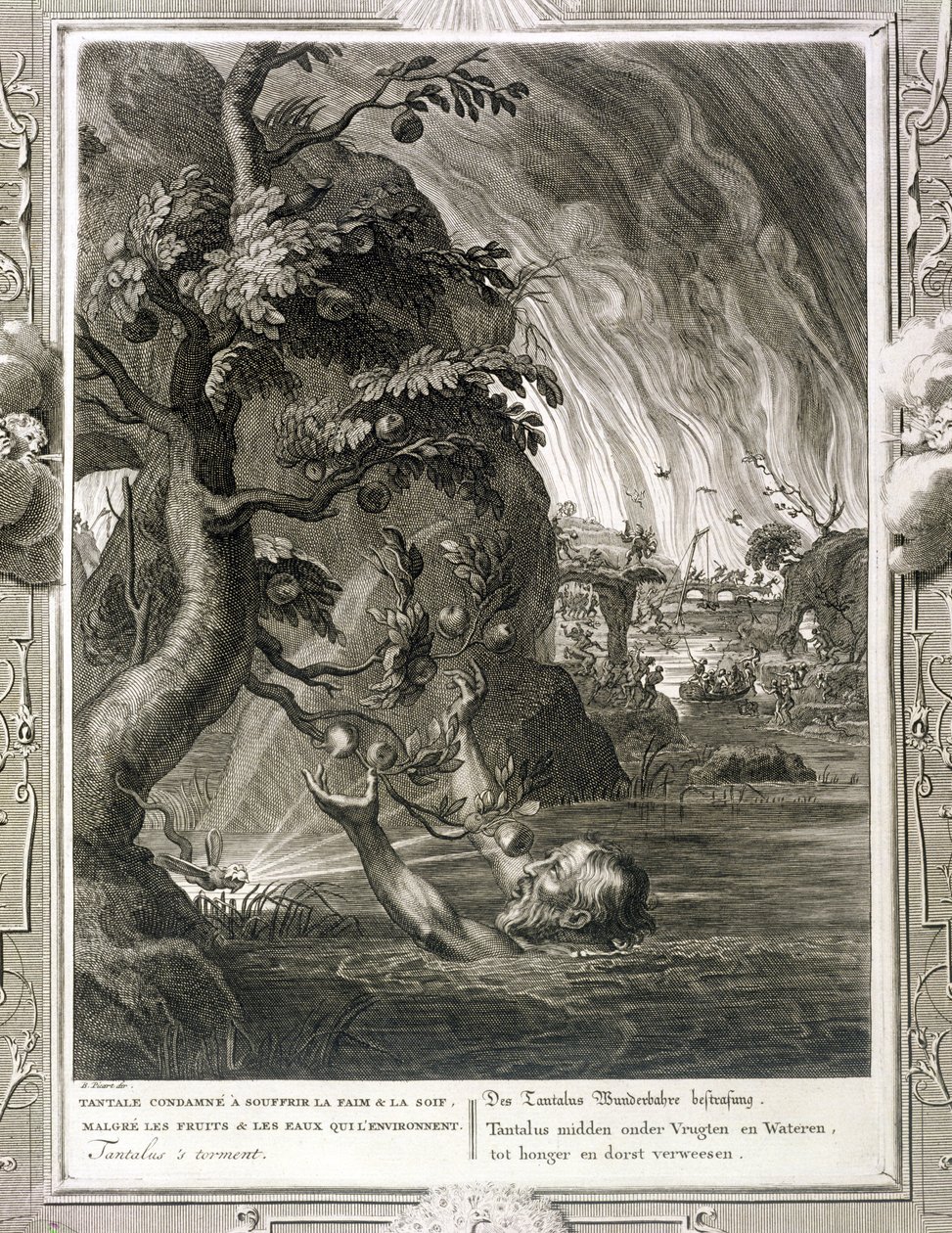 Le tourment de Tantale, 1731 - Bernard Picart