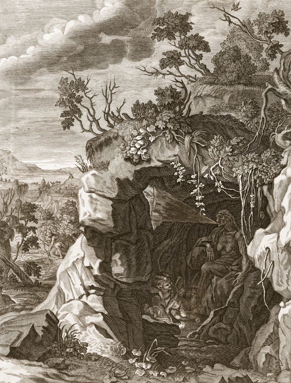 La Nymphe Echo Changée en Son, 1731 - Bernard Picart