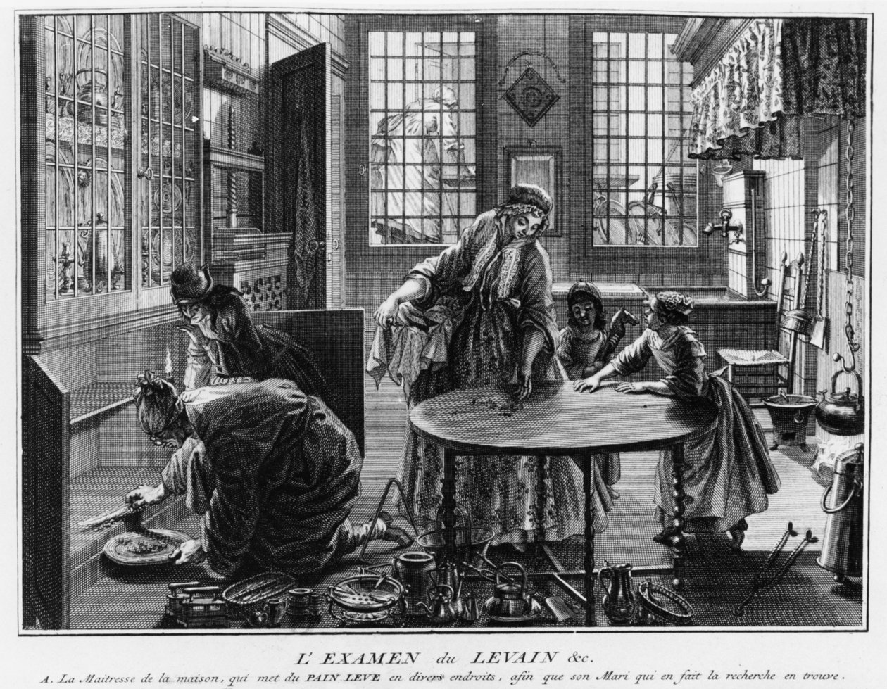 La recherche du pain levé, 1723 - Bernard Picart