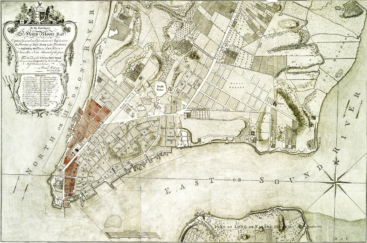 Carte de 1776 - Bernard Ratzer