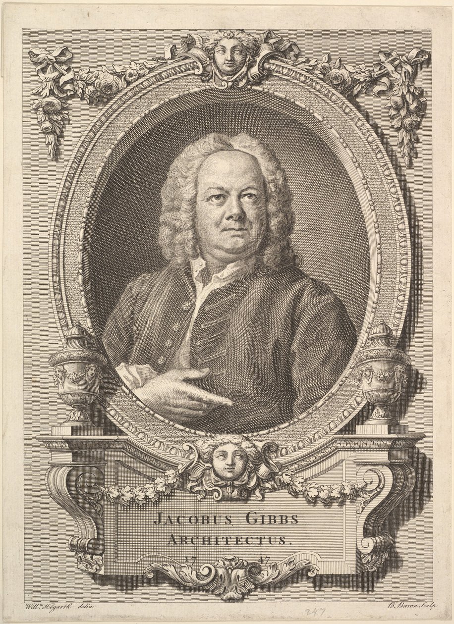 Jacobus Gibbs, architecte, 1747 - Bernard Baron
