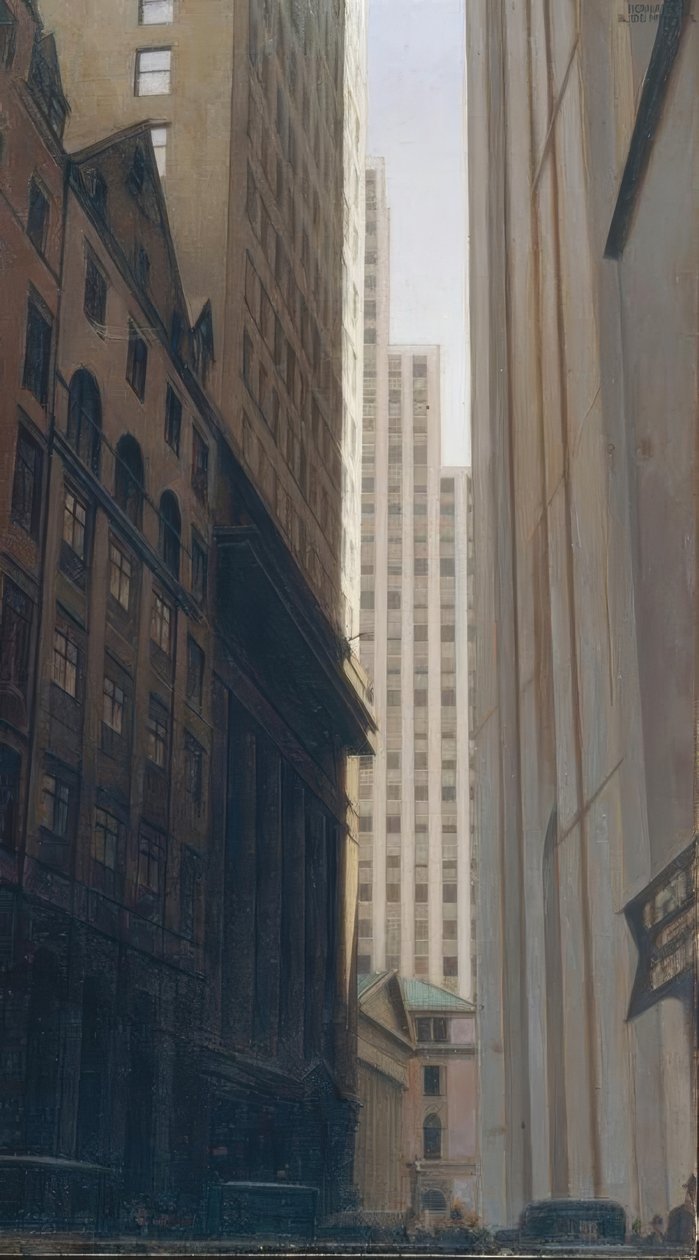 Vue de Wall Street - Bernard Boutet de Monvel