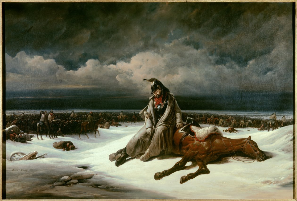 Retraite de Russie (1812). Peinture de Bernard Edouard Swebach (1800-1870) - Bernard Edouard Swebach