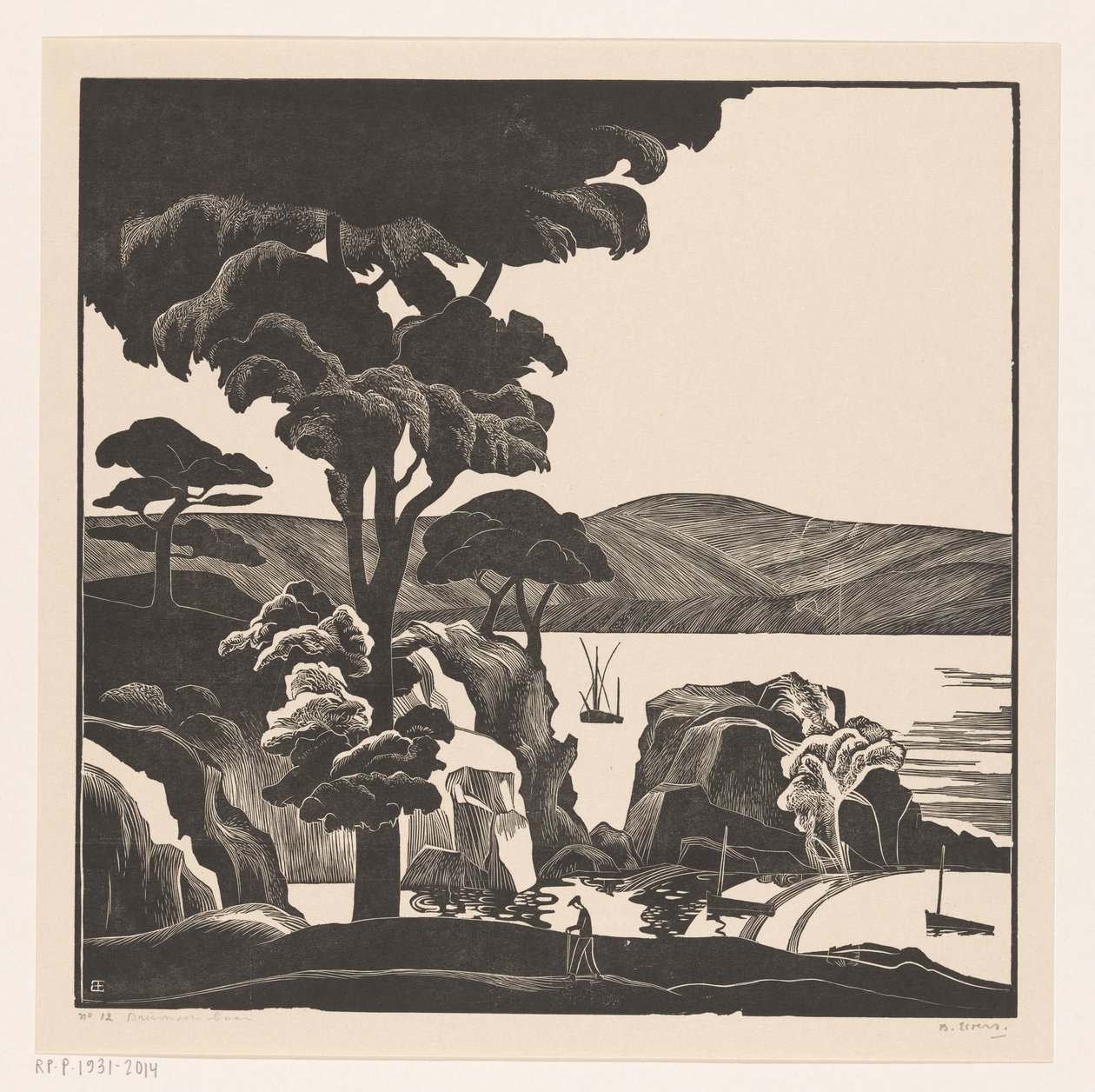Baie bretonne - Bernard Essers (signed by artist)