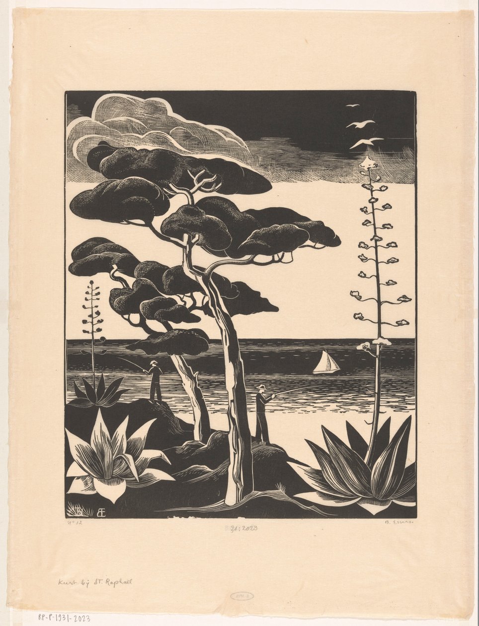 Côte près de Saint-Raphaël - Bernard Essers (signed by artist)