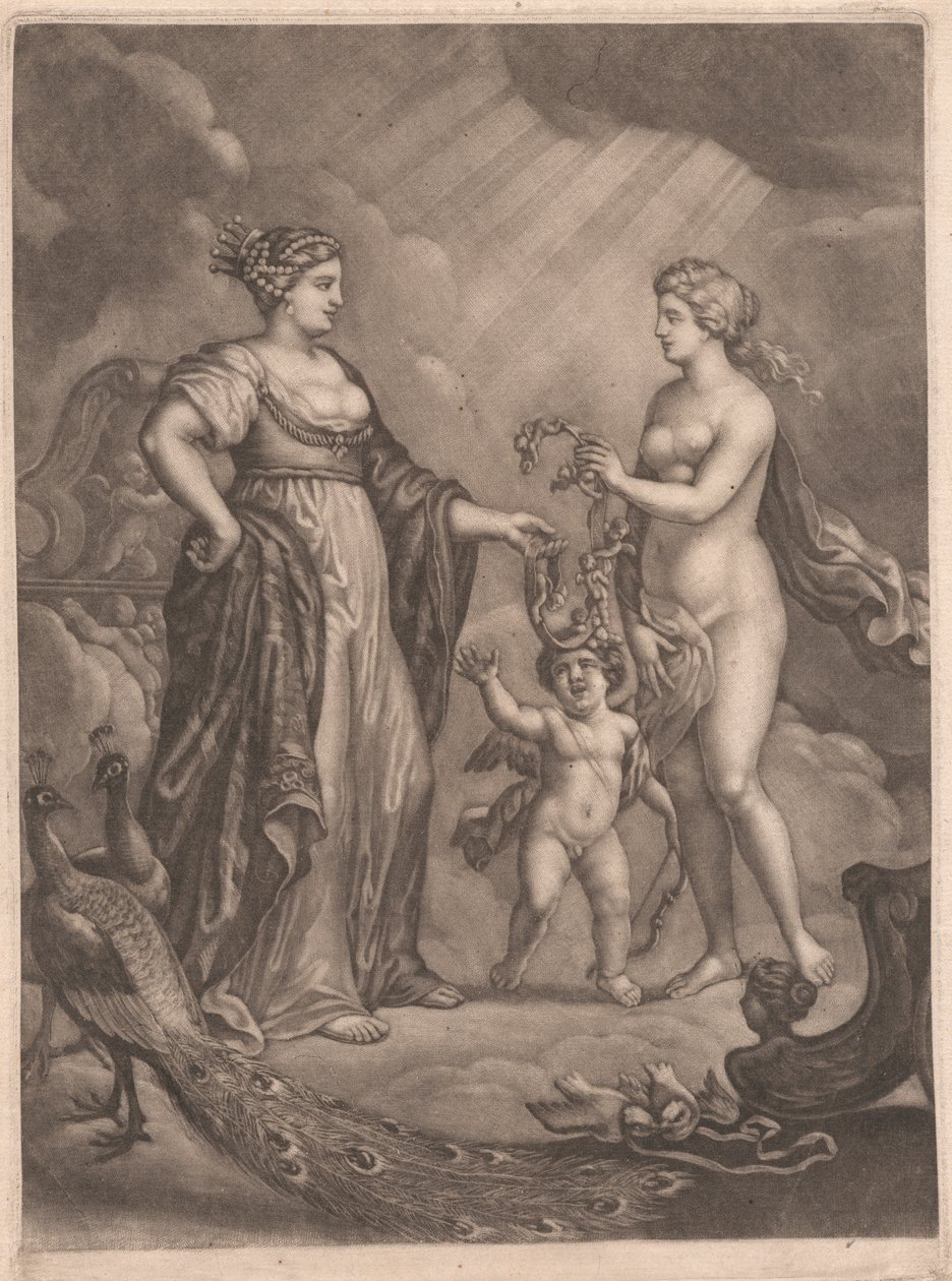 Junon, Vénus et Cupidon - Bernard Lens