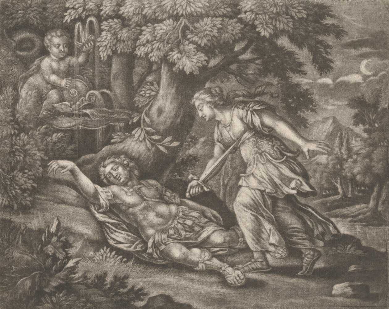 Scène mythologique - Bernard Lens