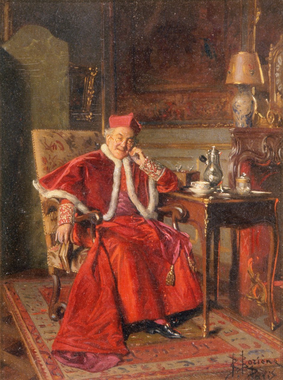 Cardinal au café - Bernard Louis Borione