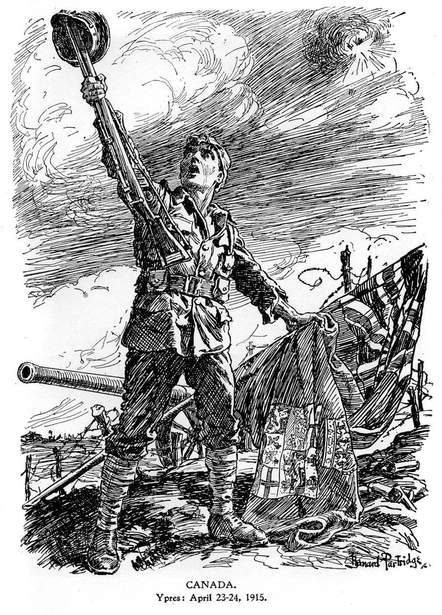 Canada, Ypres, 23-24 avril 1915, 1920 - Bernard Partridge