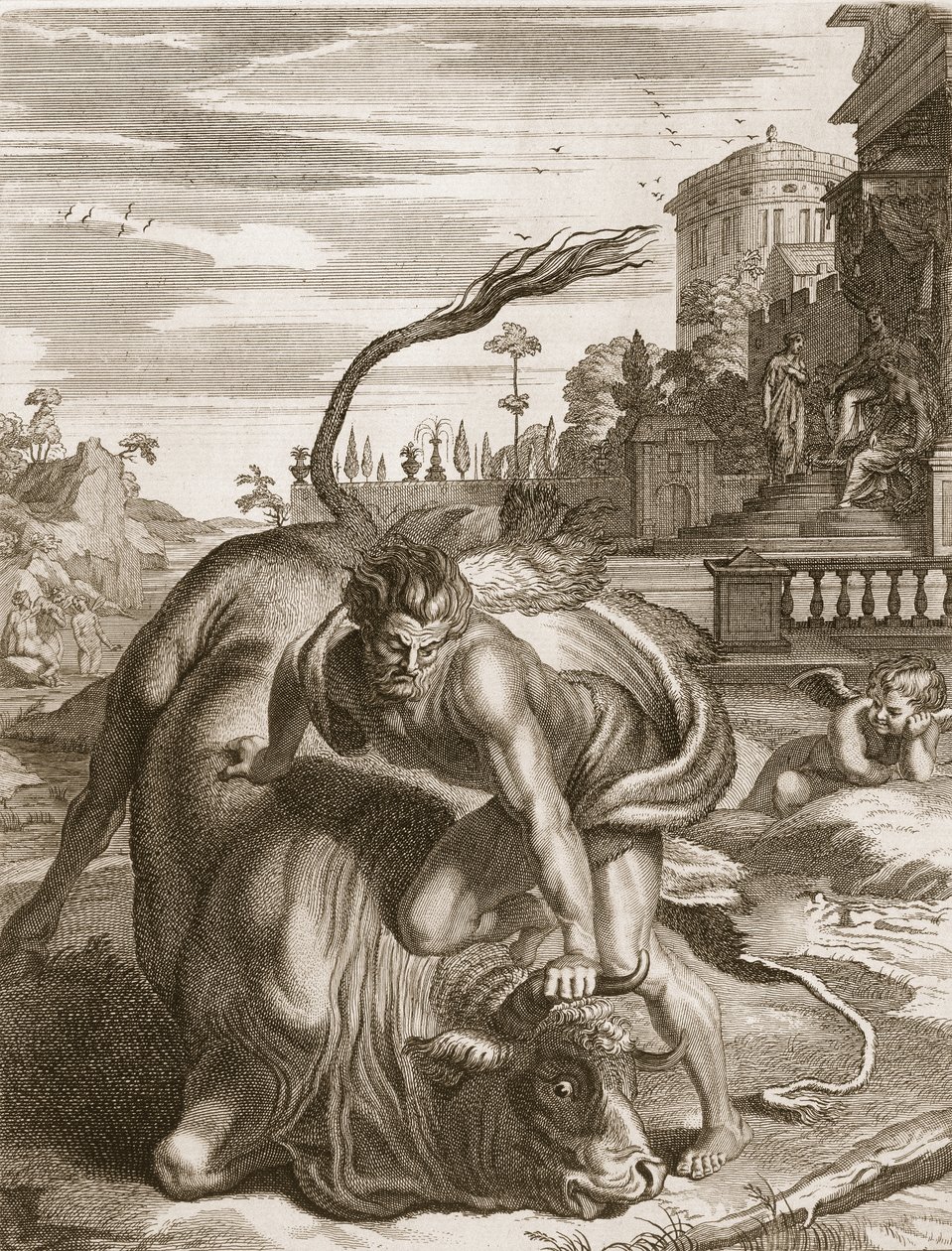 Achélous sous la forme d