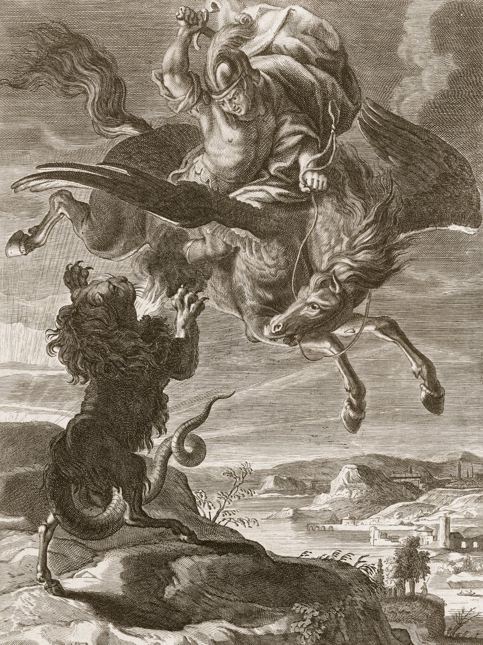 Bellérophon combat la Chimère - Bernard Picart