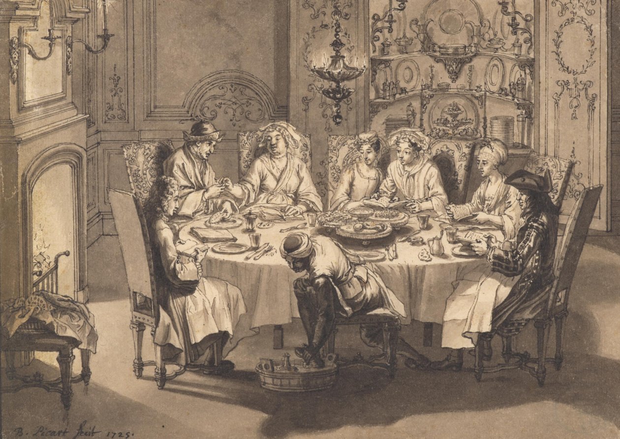 Repas de la Pâque juive chez les Juifs portugais - Bernard Picart