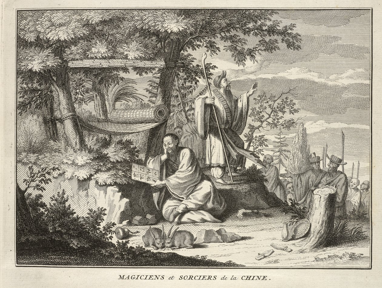 Magiciens et sorciers de la Chine, de Cérémonies et coutumes religieuses de tous les peuples du monde, pub.1736 - Bernard Picart