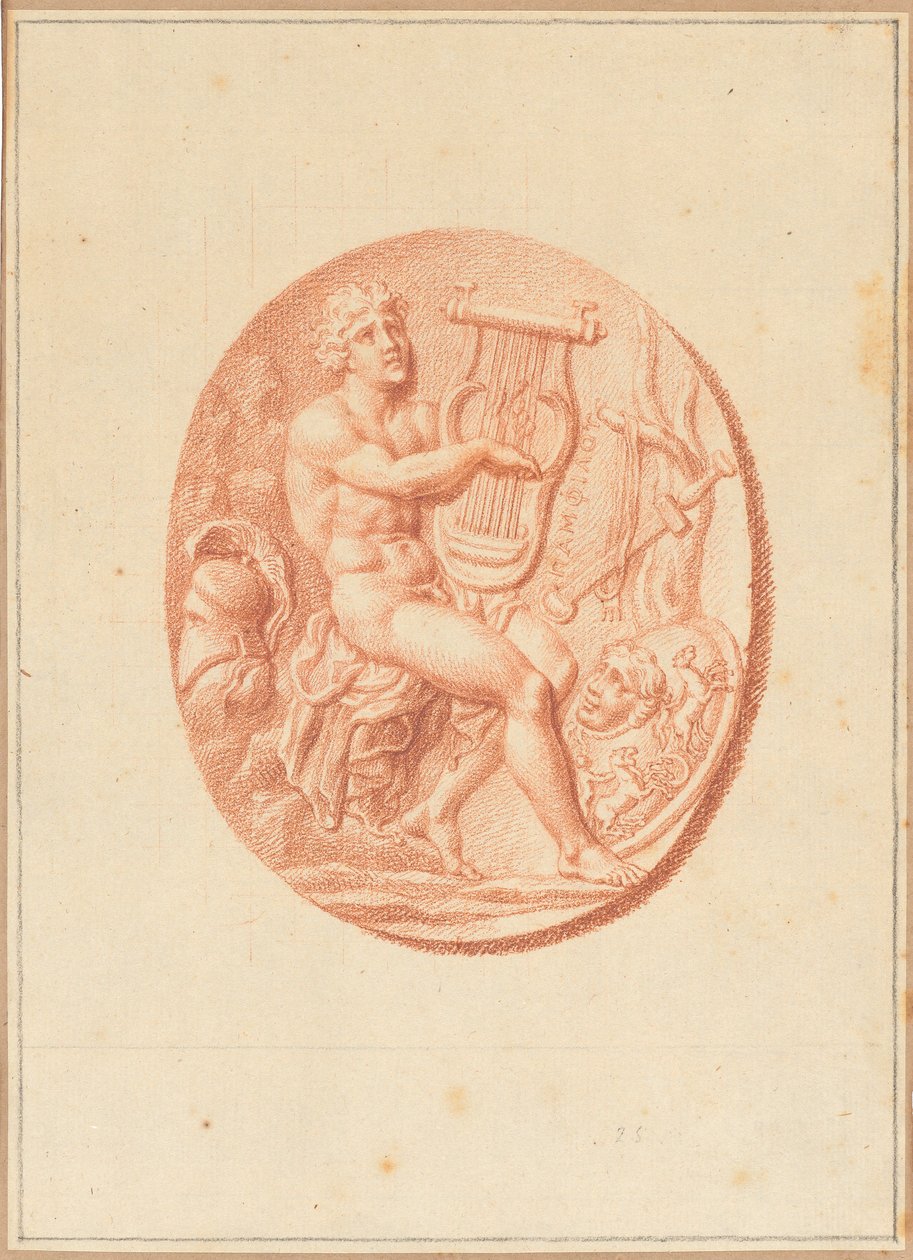 Un des six camées avec des sujets mythologiques et classiques - Bernard Picart