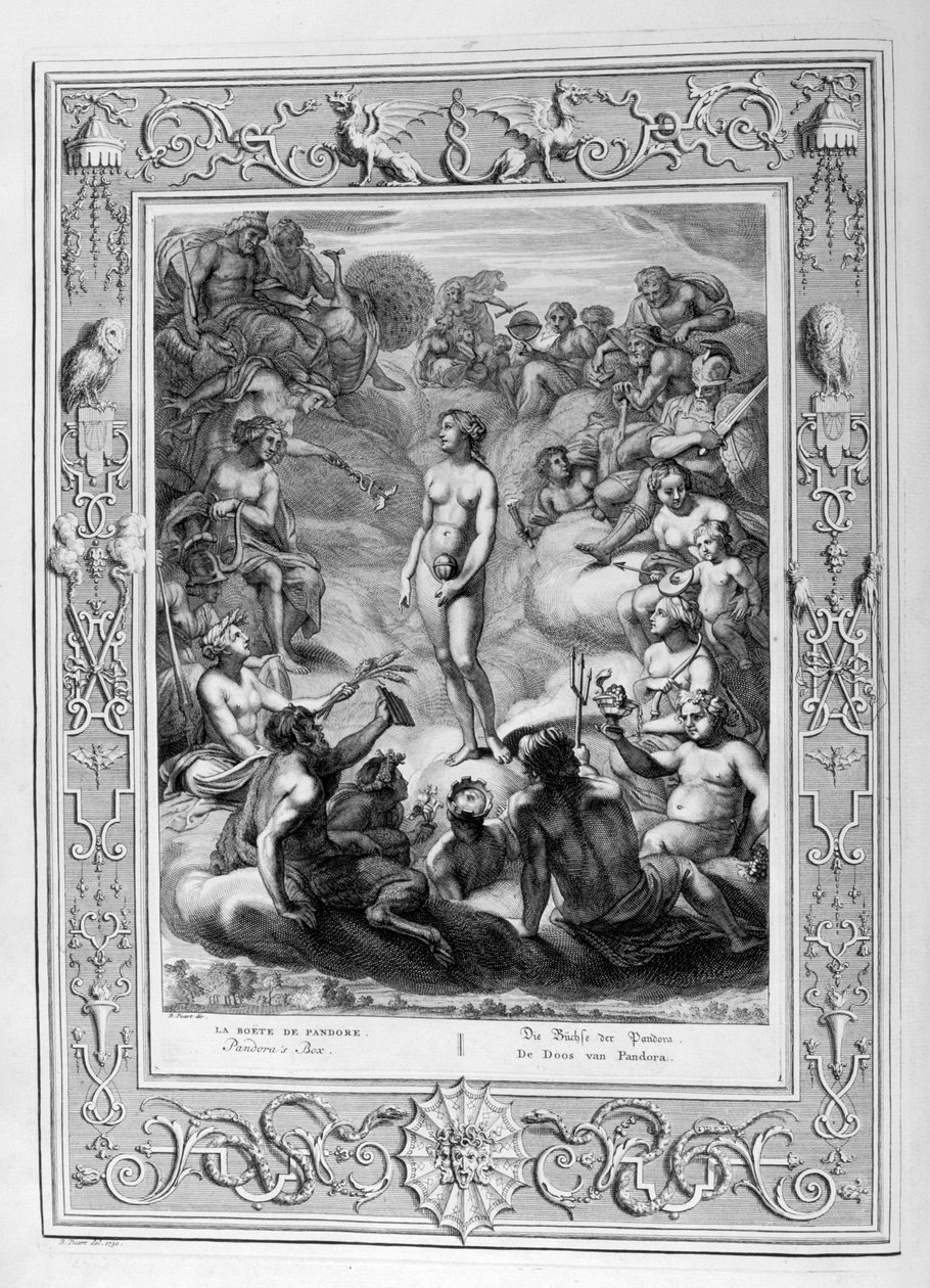 La Boîte de Pandore, 1733 - Bernard Picart