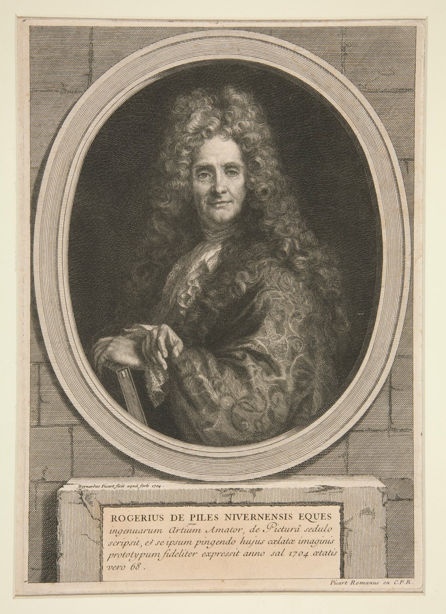 Portrait de Roger de Piles - Bernard Picart