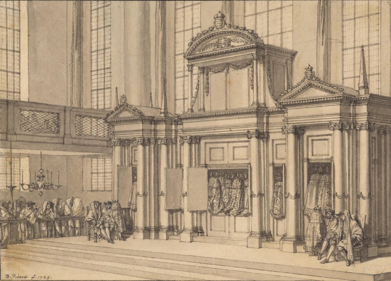 Joie de la Loi dans la synagogue portugaise d