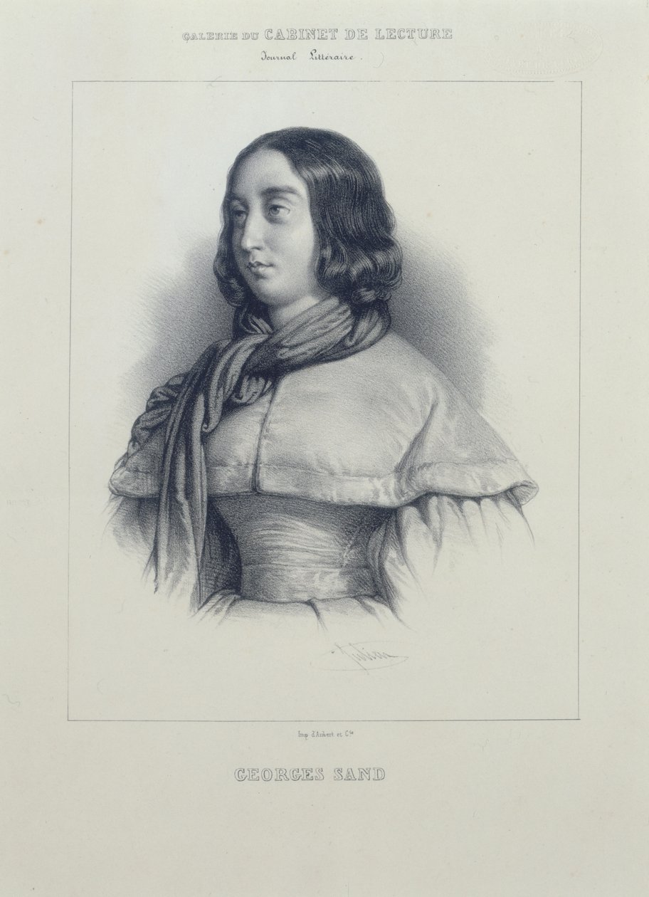 Portrait de George Sand - Bernard Romain Julien
