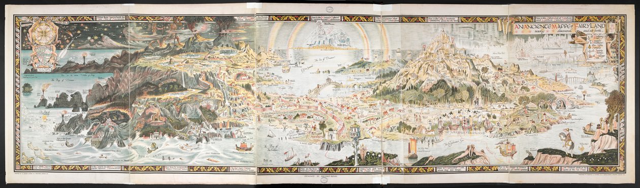Une ancienne carte du pays des fées - Bernard Sleigh