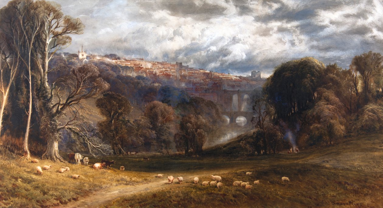 Vue de Knaresborough - Bernard Walter Evans