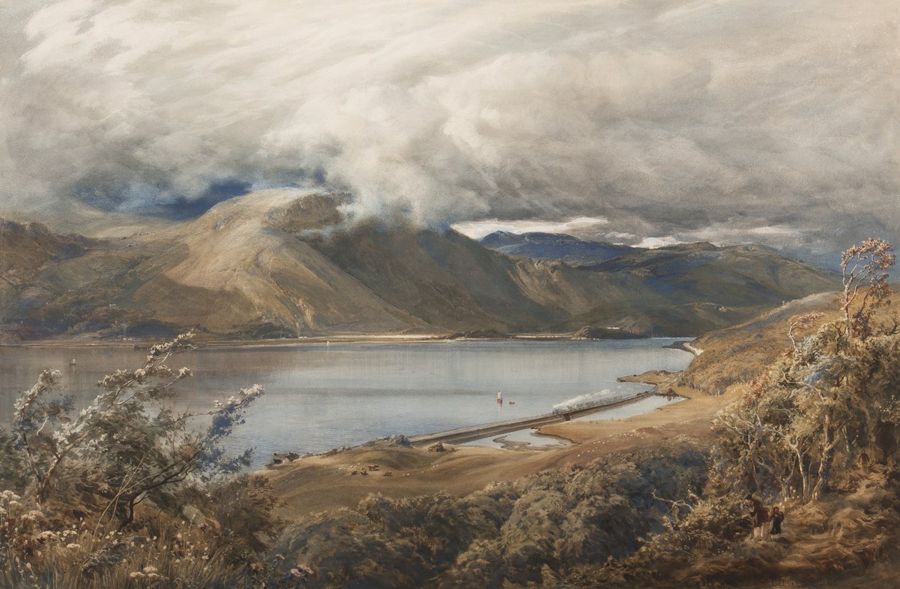 Nord du Pays de Galles, peut-être un tronçon du chemin de fer de Ffestiniog - Bernard Walter Evans
