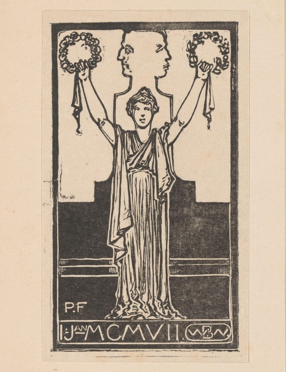 Femme en habit romain - Bernard Willem Wierink