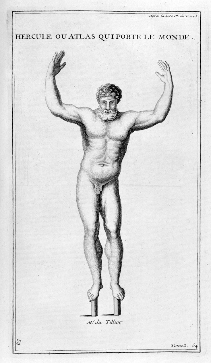 Hercule portant le monde, 1757 - Bernard de Montfaucon