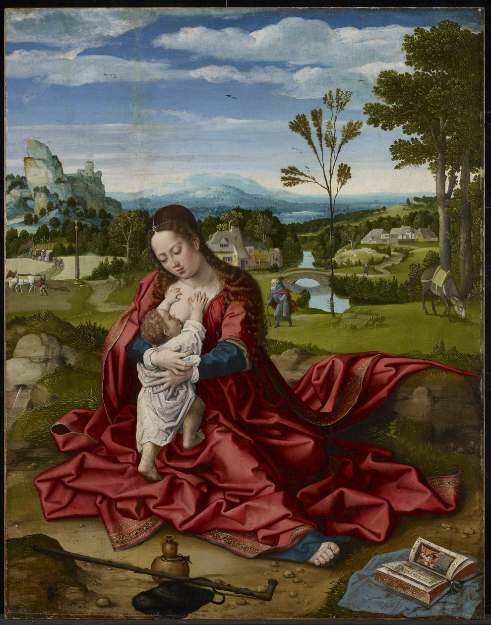 Repos pendant la fuite en Égypte, c.1518 - Bernard van Orley