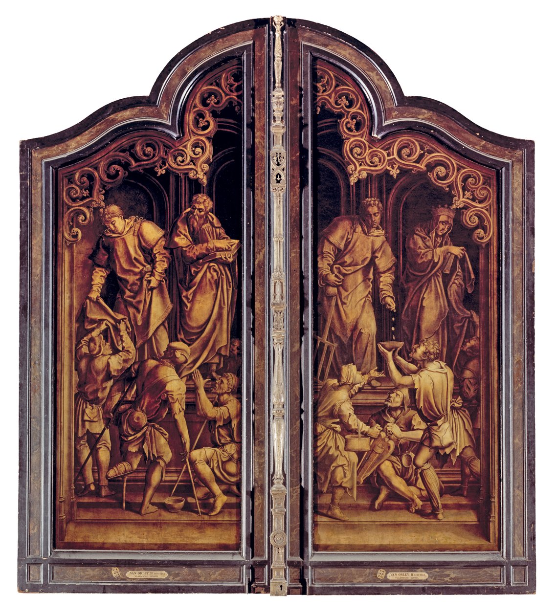 Le Jugement Dernier et les Sept Œuvres de Miséricorde, fermé - Bernard van Orley