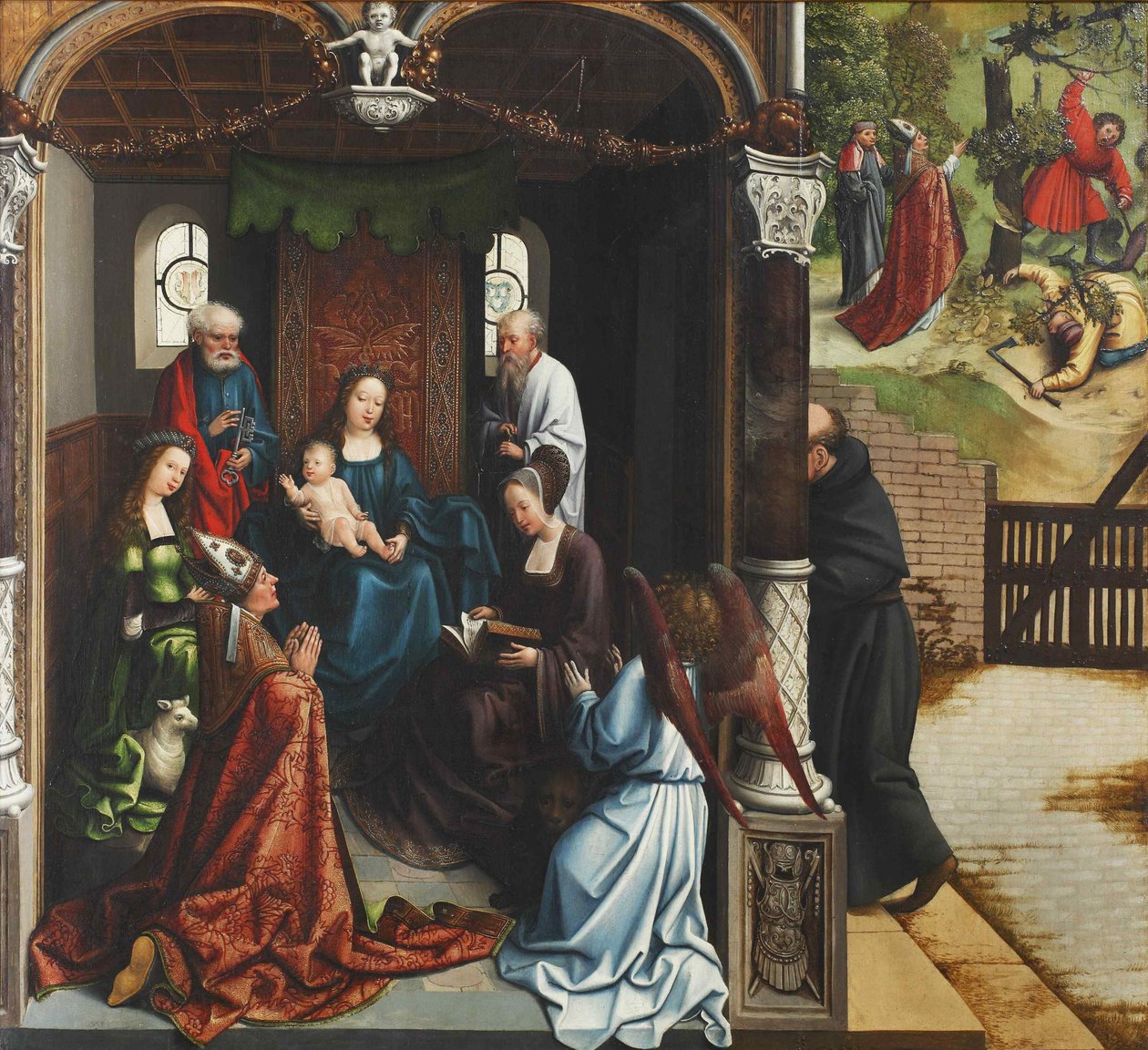 Vierge et Enfant adorés par Saint Martin, 1514 - Bernard van Orley