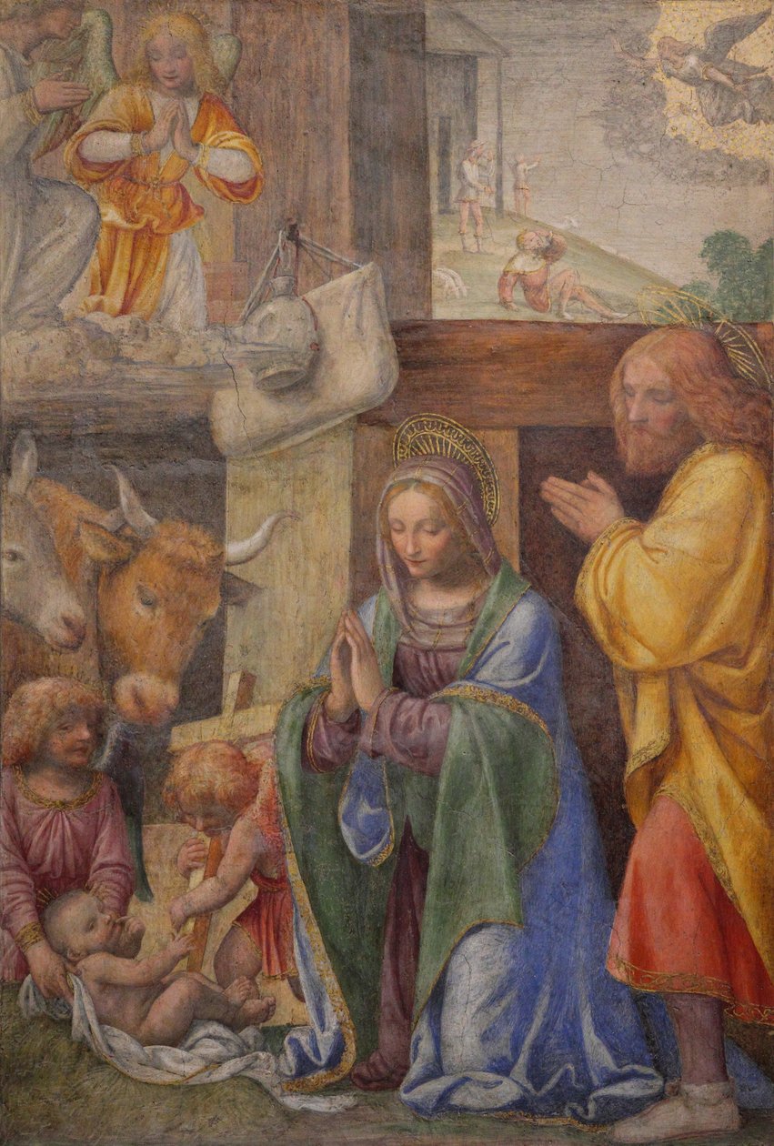 Nativité et Annonce aux bergers - Bernardino Luini