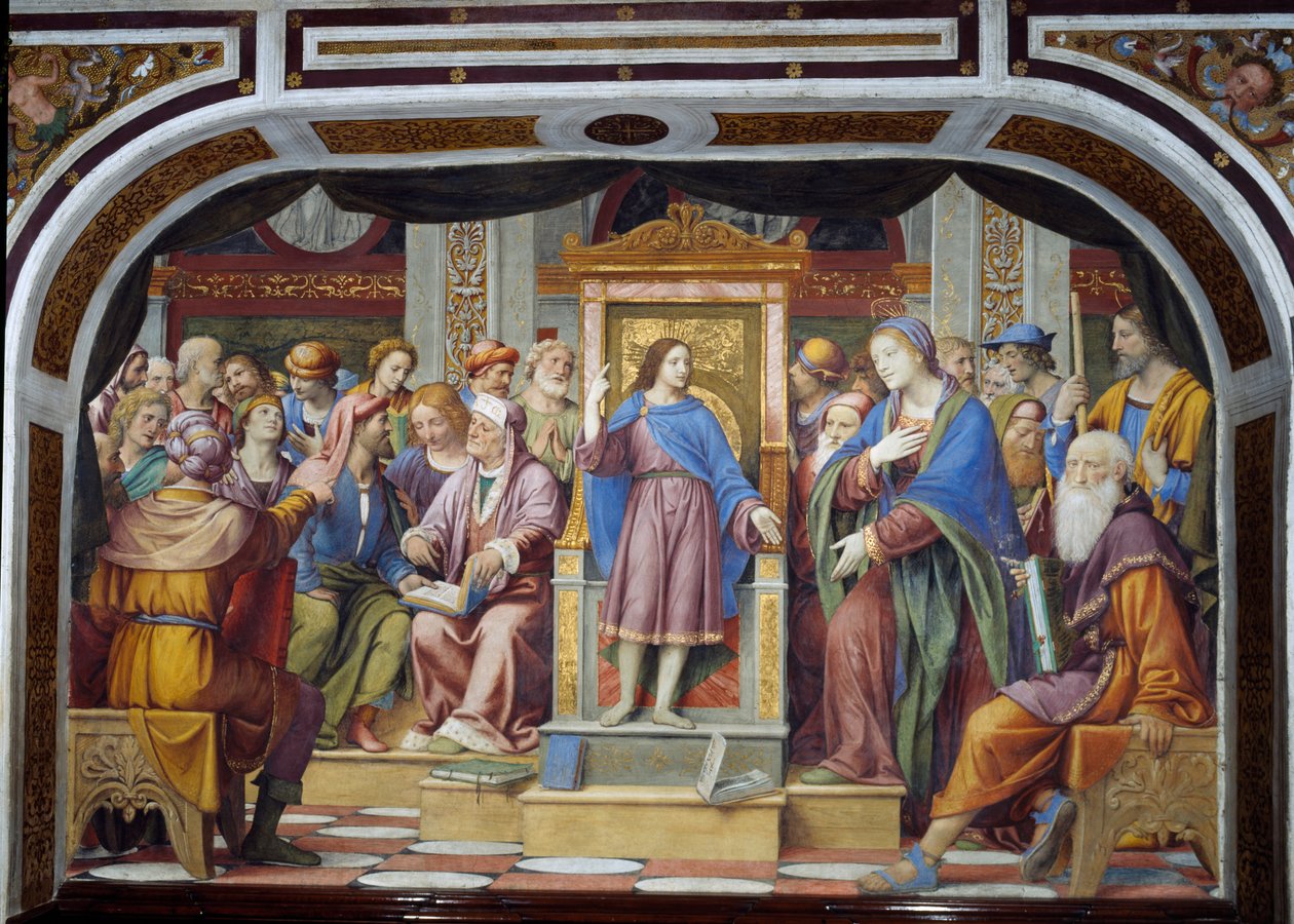La Dispute dans le Temple, ou Christ parmi les docteurs, 1525 - Bernardino Luini