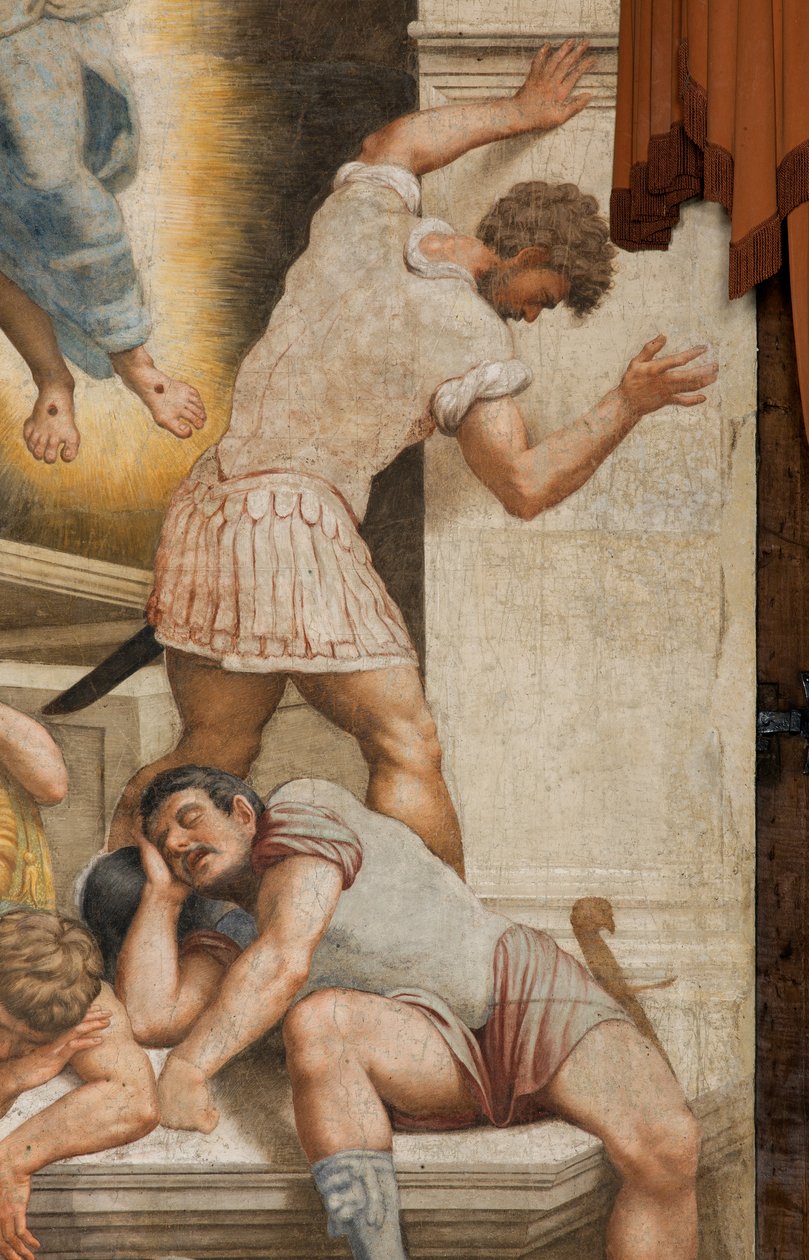 Contrefaçade, Résurrection 1529 (détail) - Bernardino Gatti