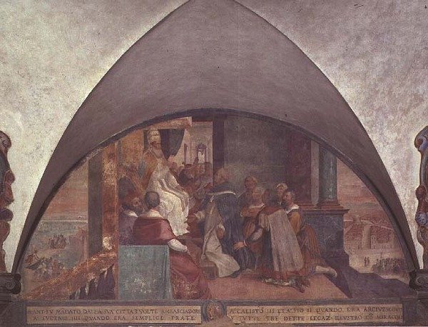 Saint Antonin se présente au Pape Eugène III en tant qu