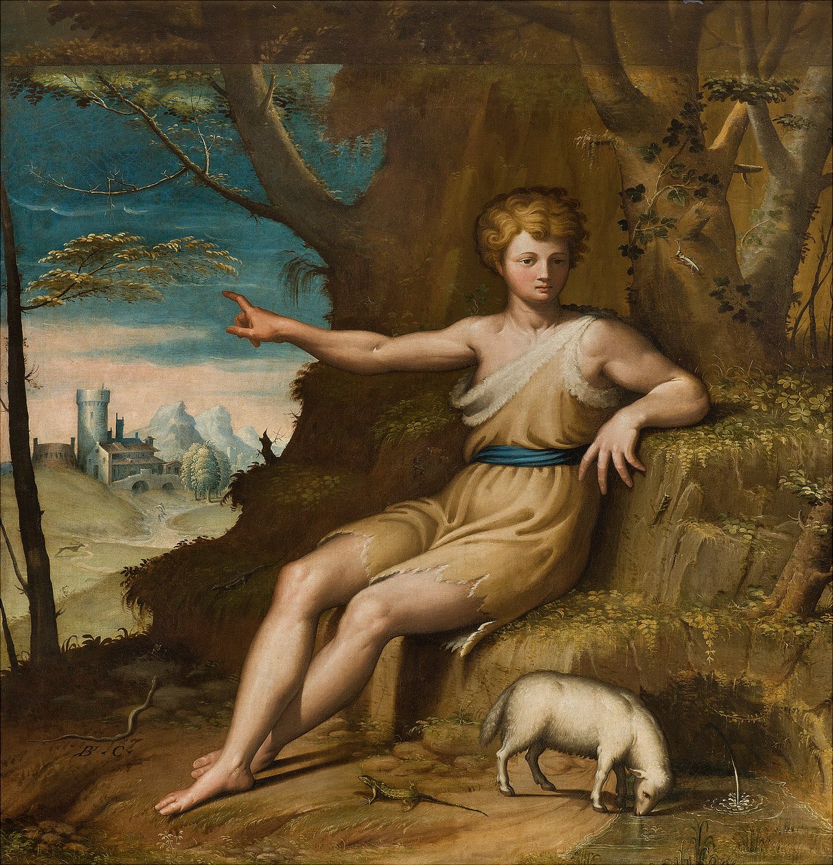 Chapelle de Notre-Dame du Peuple, Deuxième travée côté sud, Bernardino Campi, San Giovanni nel Desert 1569 - Bernardino Campi
