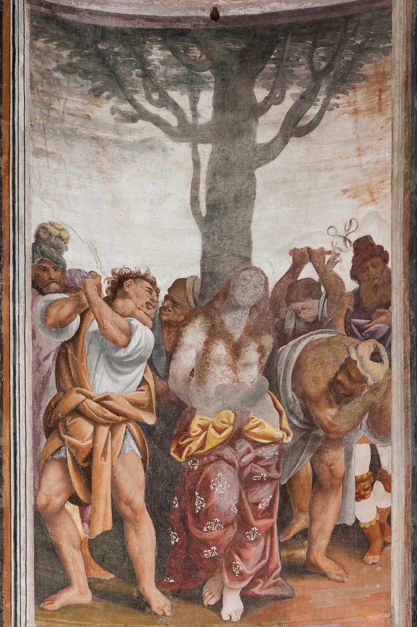 (détail) du Martyre de Sainte Catherine - Bernardino Lanino