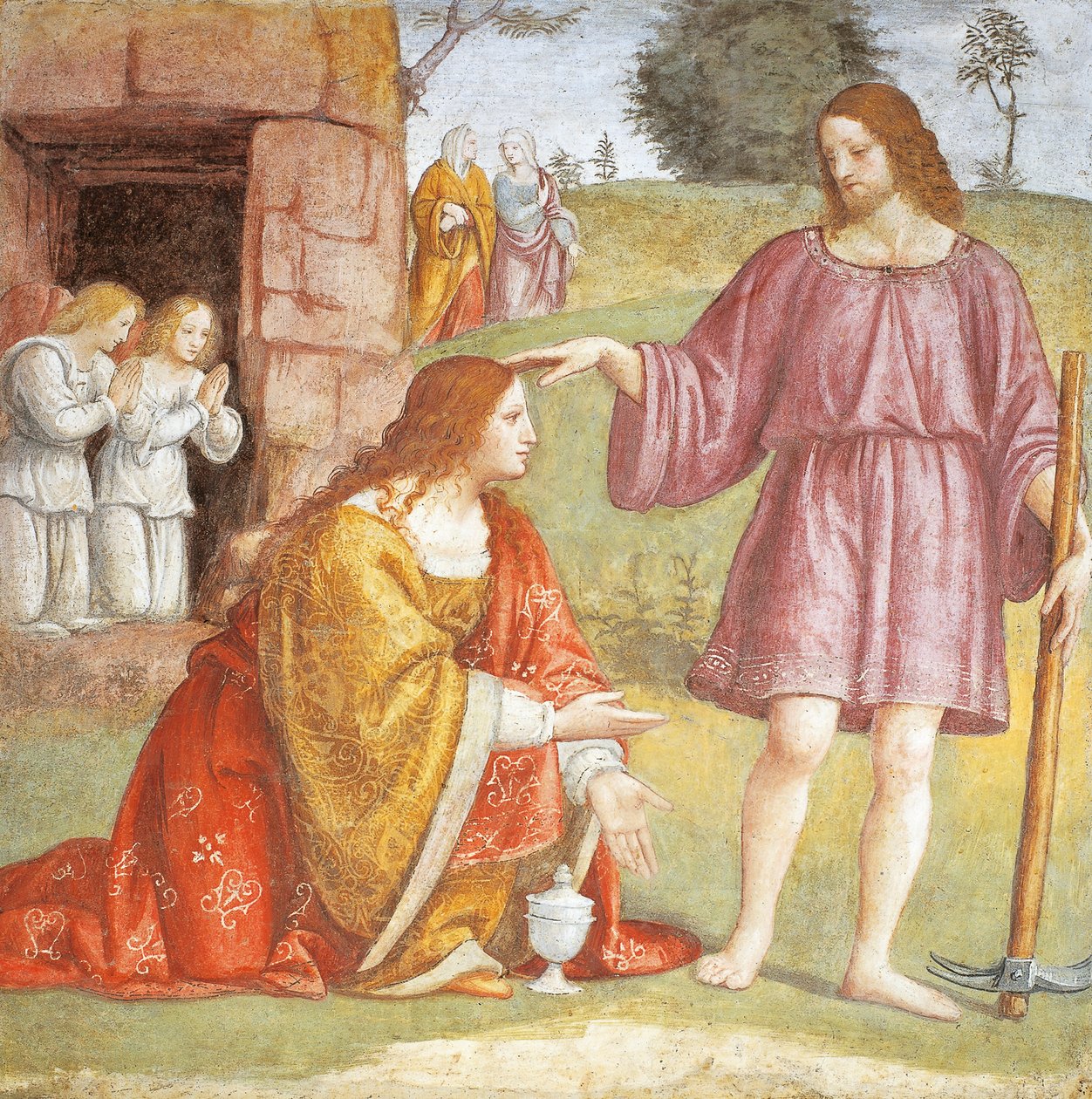 Italie, Milan, Église de Saint Maurice al Monastero Maggiore, Christ ressuscité apparaissant à Marie Madeleine - Bernardino Luini