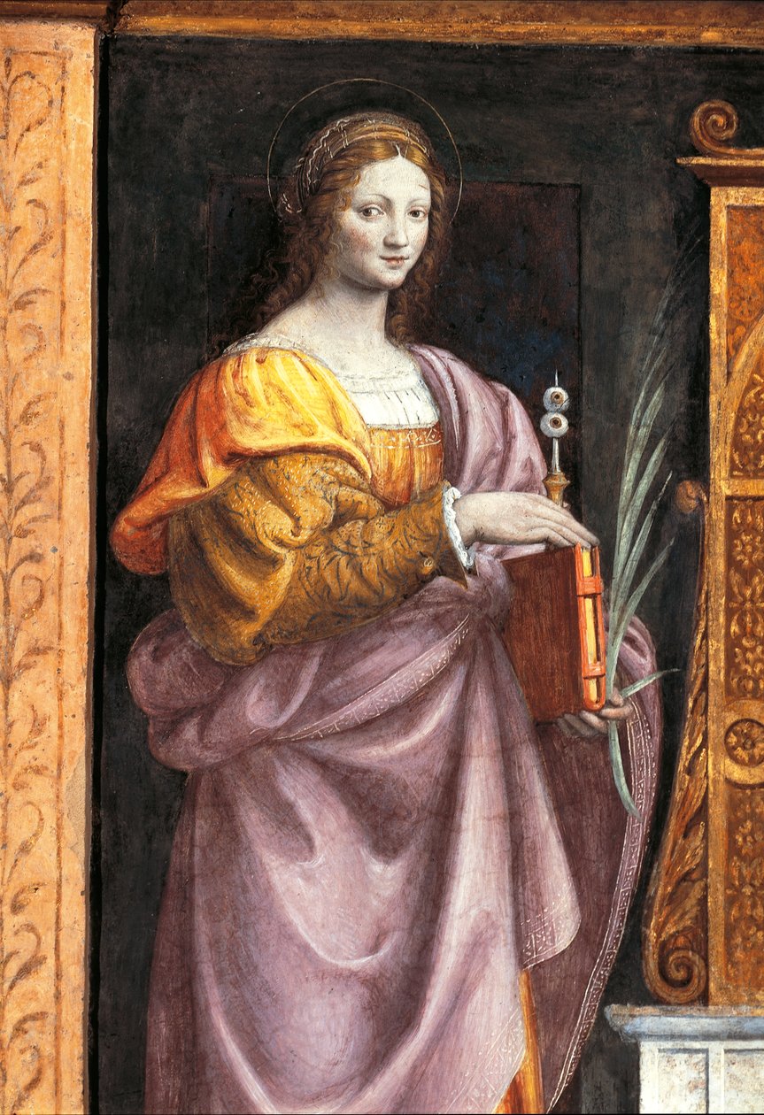 Italie, Milan, Église de Saint Maurice al Monastero Maggiore, Sainte Lucie - Bernardino Luini