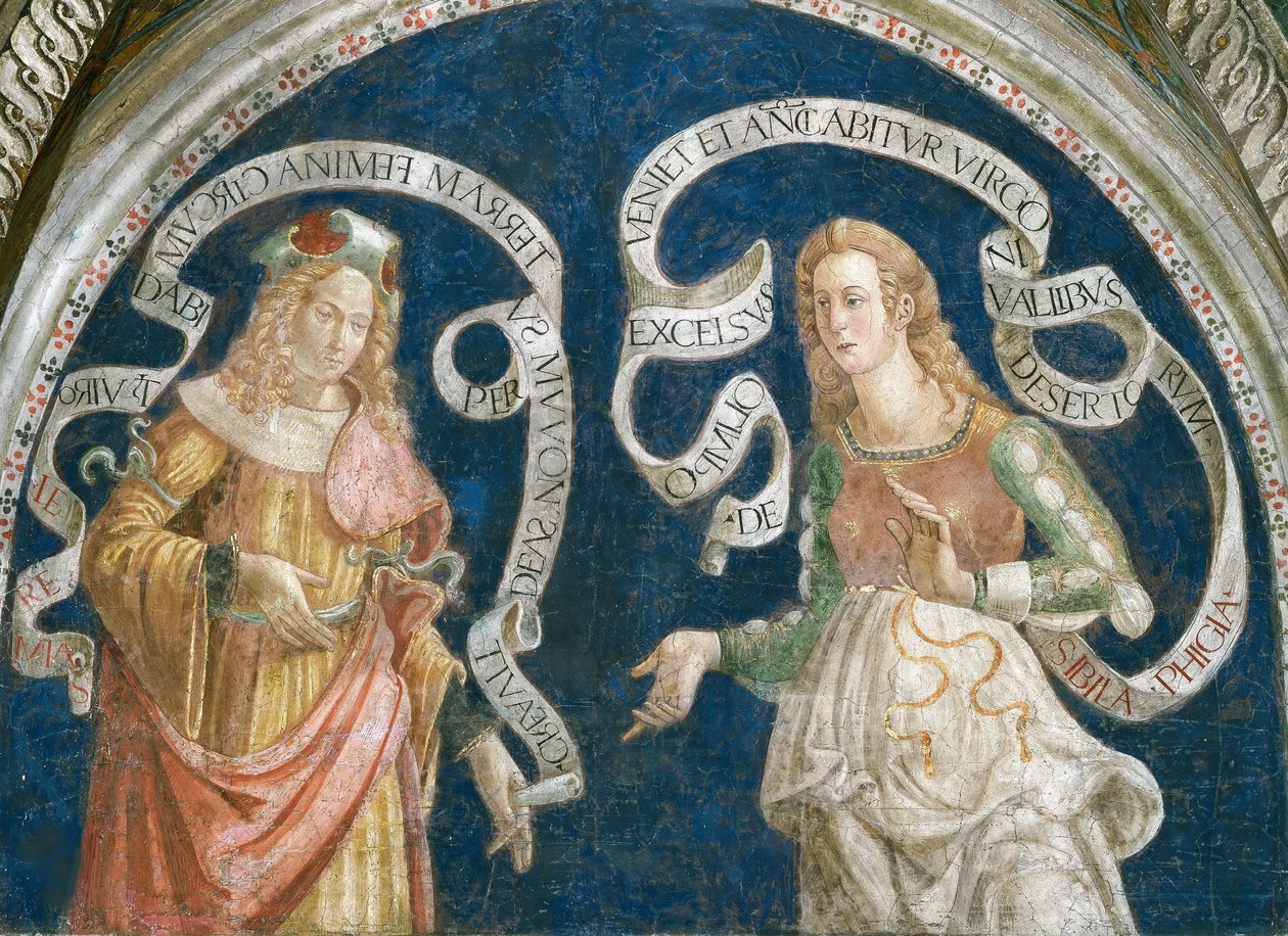 Le prophète Jérémie et la sibylle phrygienne - Bernardino di Betto (workshop of) Pinturicchio