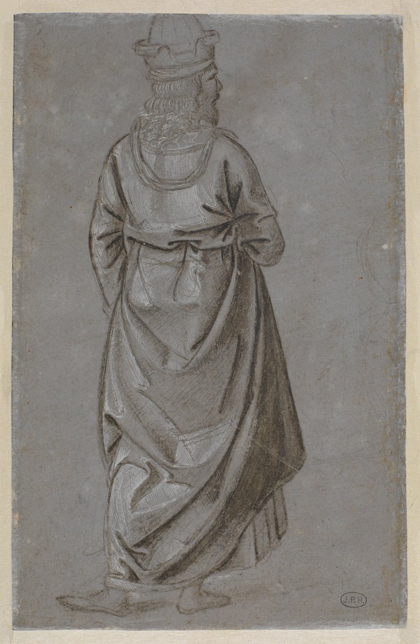 Un homme vu de dos - Bernardino di Betto Pinturicchio