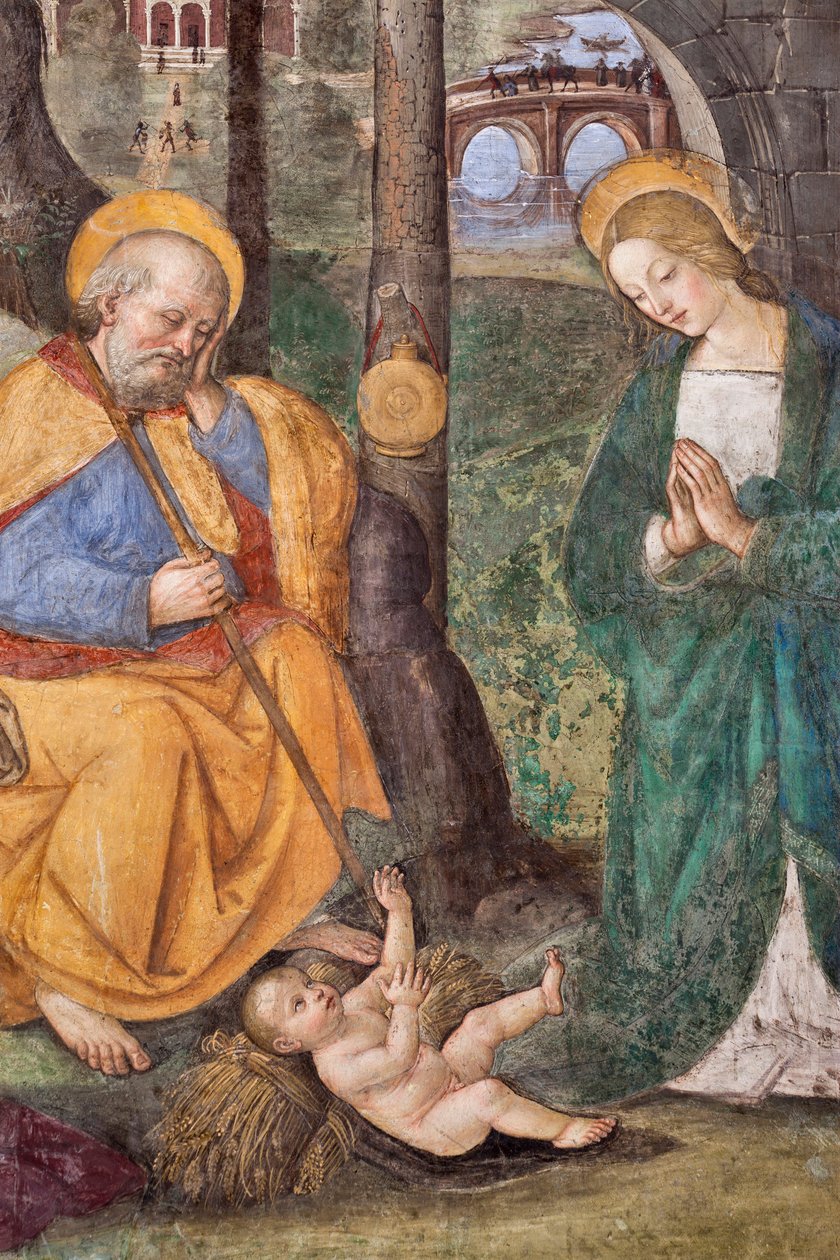 Adoration des bergers (détail) - Bernardino di Betto Pinturicchio