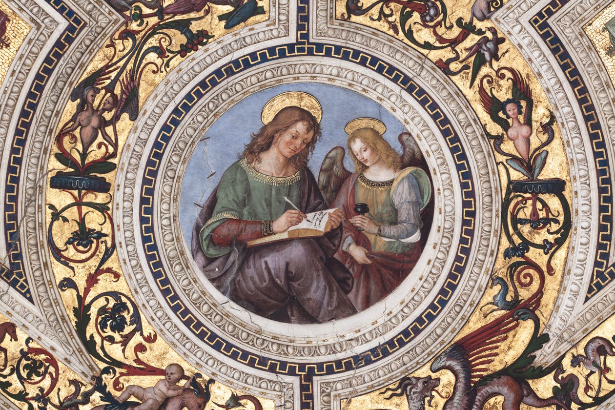 Saint Matthieu (détail) - Bernardino di Betto Pinturicchio